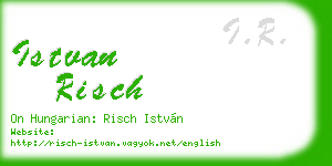 istvan risch business card